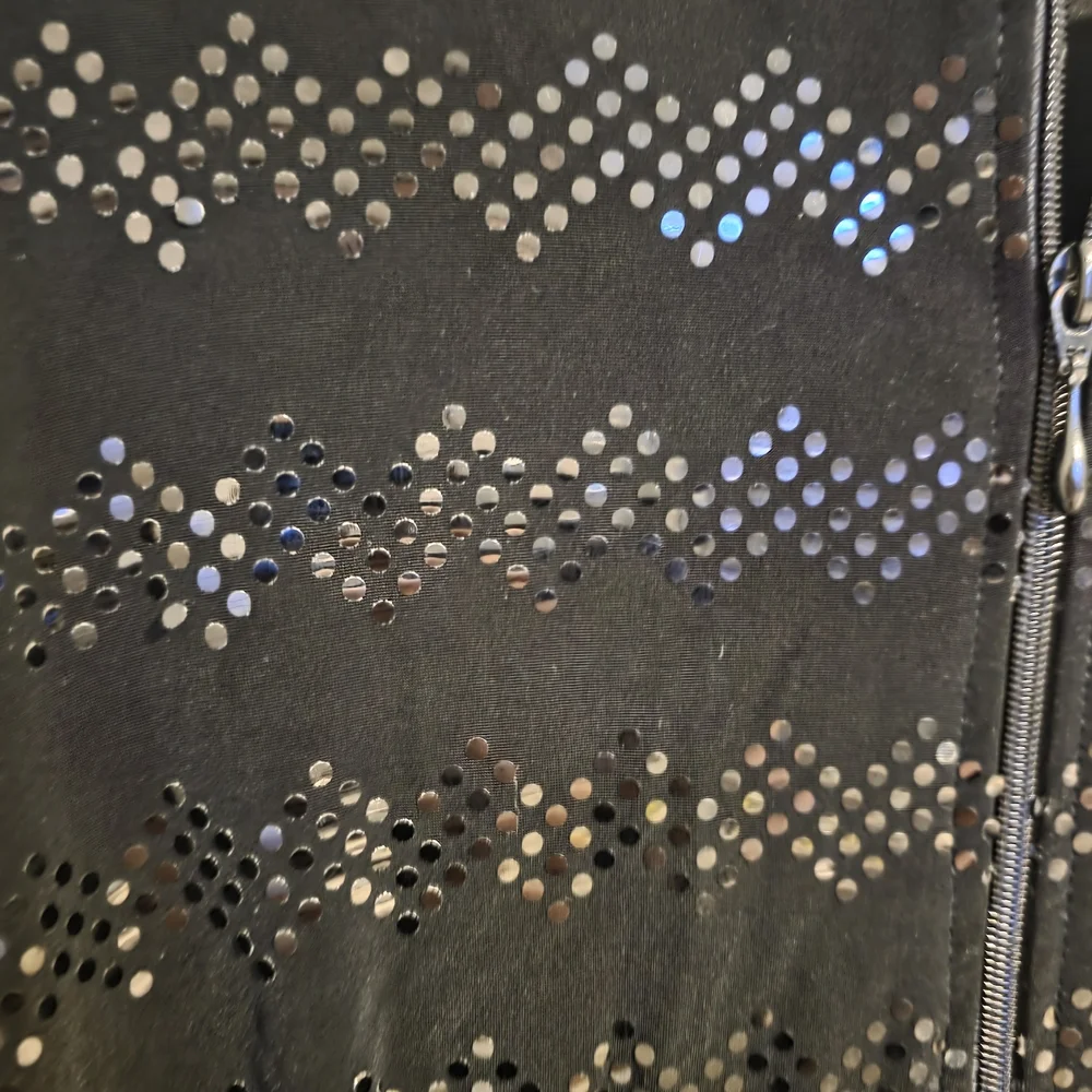 ✨ Joseph Ribkoff Black Sequin Zip-Up Jacket – Elegant Statement Piece - Picture 4 of 8